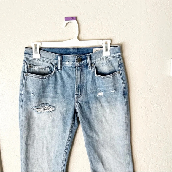 ALLSAINTS Jeans Women's 27 Serene Cropped Kick Flare Distressed Raw Hem - Picture 3 of 10